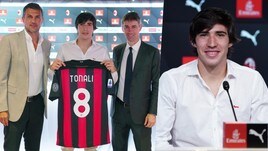 Tonali si presenta al Milan e mostra la 8