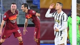 Veretout-Ronaldo, notte da bomber: Roma-Juve 2-2
