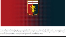 Incredibile Genoa, 14 positivi al Covid-19