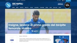 Napoli, lesione di primo grado per Insigne