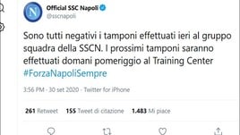 Napoli, sospiro di sollievo: nessun positivo dopo i tamponi
