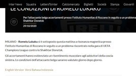 Ahi Inter, Lukaku ko: niente Parma, salta anche il Real?