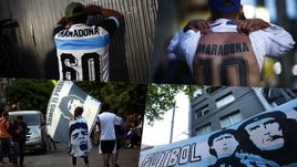 Maradona, l'amore dei tifosi sotto la clinica