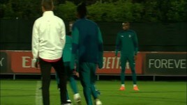 Milan, a Milanello rifinitura in vista dell'Europa League