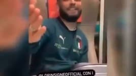 Insigne e Donnarumma cantano Gigi D'Alessio