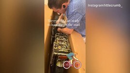 Elisabetta Canalis riceve un regalo in ritardo