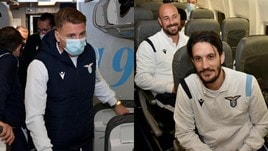 Lazio, da Immobile a Luis Alberto: tutti a bordo del nuovo aereo