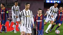 Ronaldo rincorre e sovrasta Messi: la sequenza