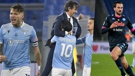 Luis Alberto abbraccia Inzaghi e festa Immobile: la Lazio batte 2-0 il Napoli