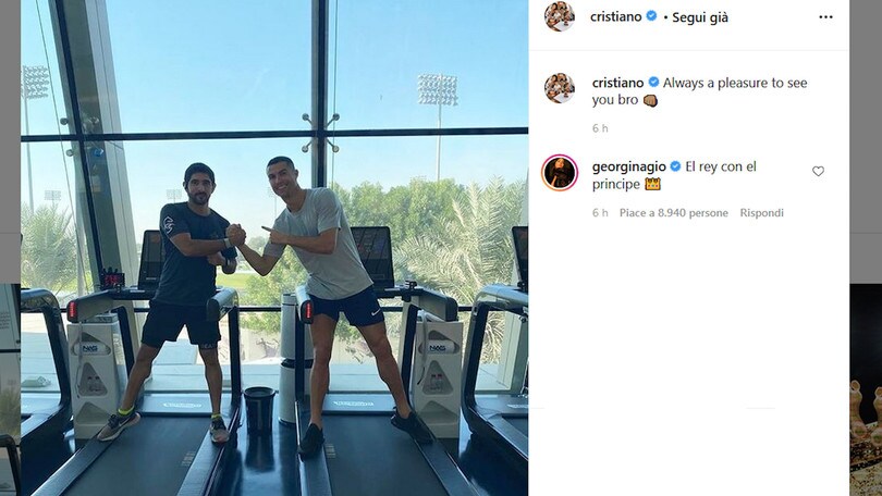 Cristiano Ronaldo a Dubai per i Globe Soccer Awards