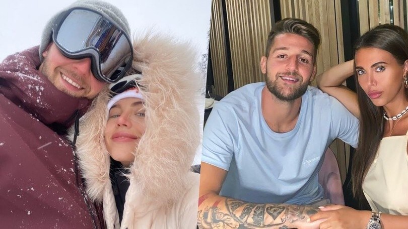 Milinkovic, vacanze sulla neve insieme alla sua Natalija