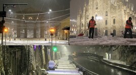 Milano si sveglia sotto la neve: fitta nevicata nella notte