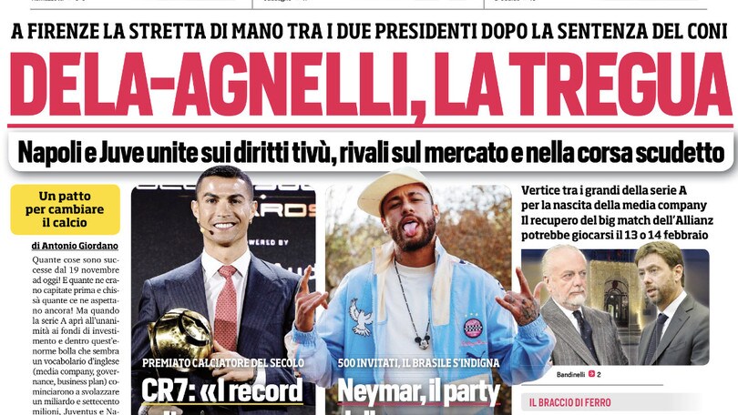 De Laurentiis-Agnelli, tregua. Lazio, Immobile a vita VIDEO