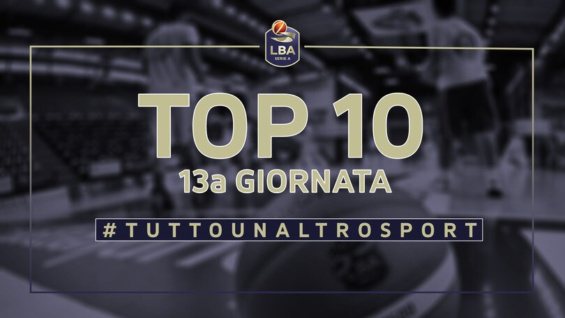 La Top Ten della 13a giornata del campionato LBA di basket