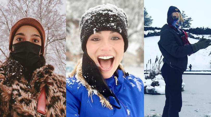 Neve a Milano, i Ferragnez, la Hunziker e Balotelli.... tutti pazzi per la neve
