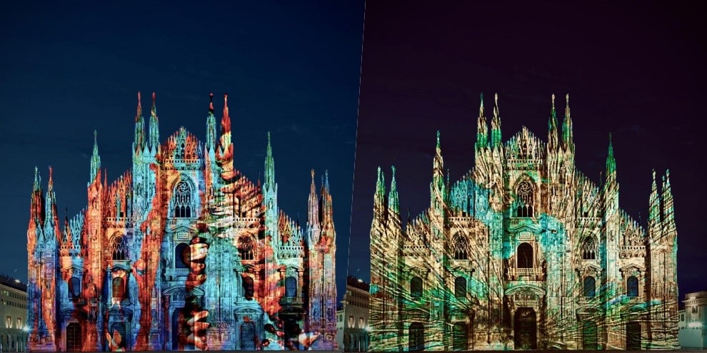 Milano, Duomo illuminato per Capodanno 2021