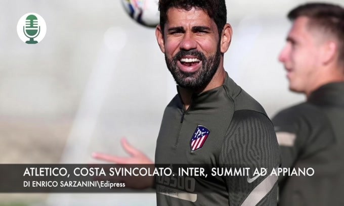 Atletico, Costa svincolato. Inter, summit ad Appiano Gentile