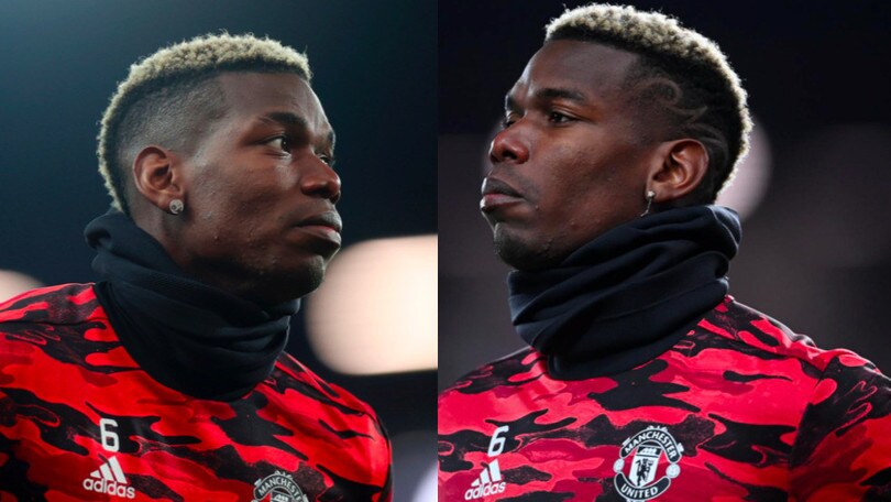 Manchester United, Pogba sfoggia un nuovo look per il 2021