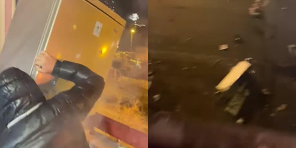 Taranto, Capodanno shock: lanciano un frigorifero dal balcone