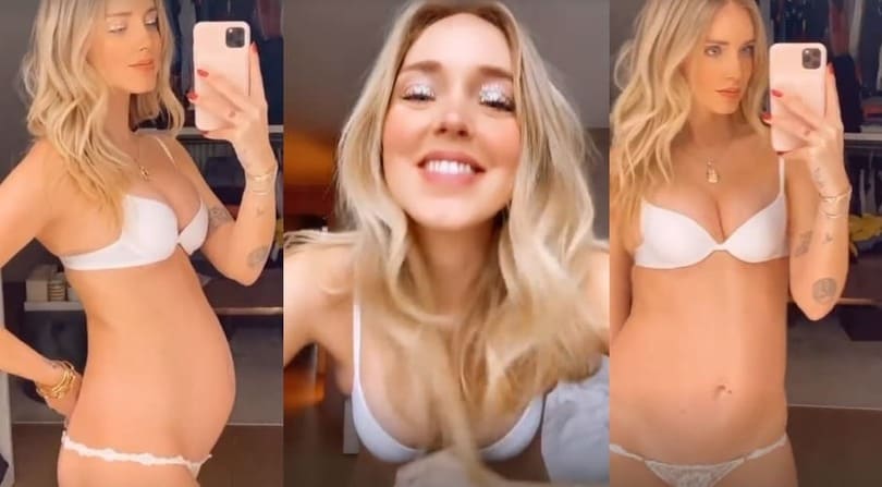 Chiara Ferragni sfila in intimo e arriva il commento di Fedez