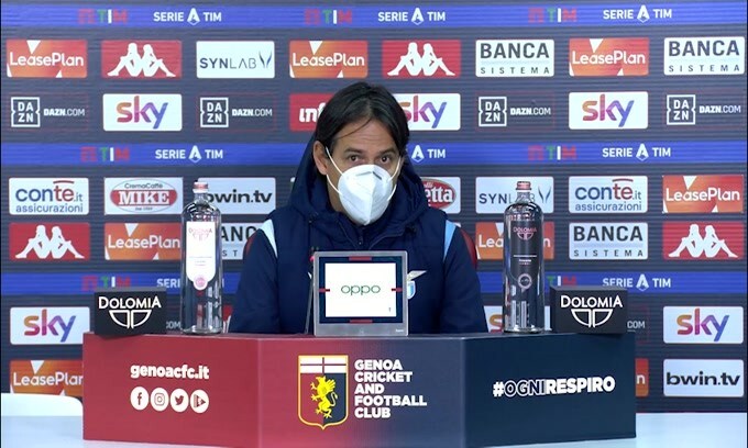 Simone Inzaghi: "Andiamo via da Genova molto delusi"