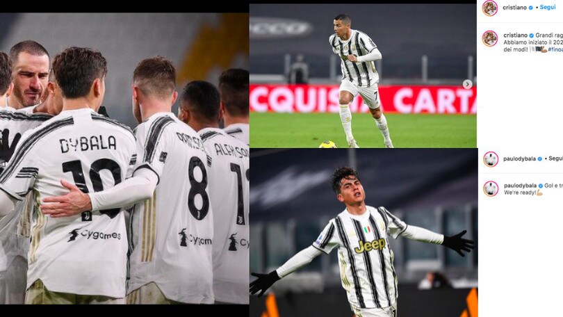 Juve, la gioia sui social: "Grande inizio del nuovo anno"