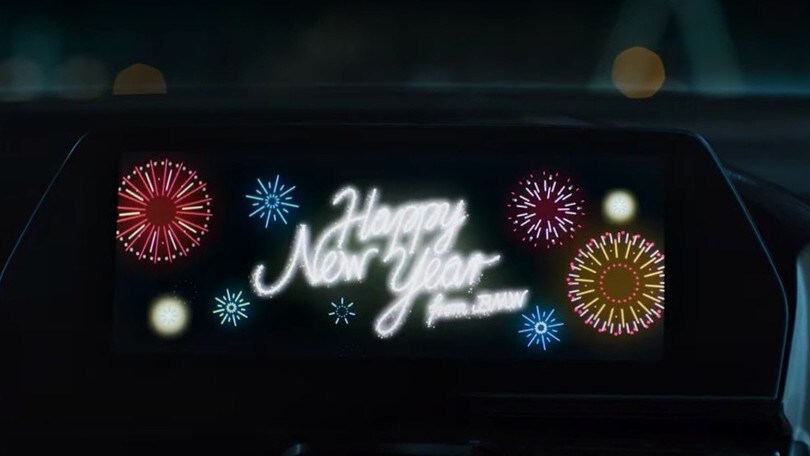 BMW “Happy New Year”: gli auguri animati sui modelli del marchio