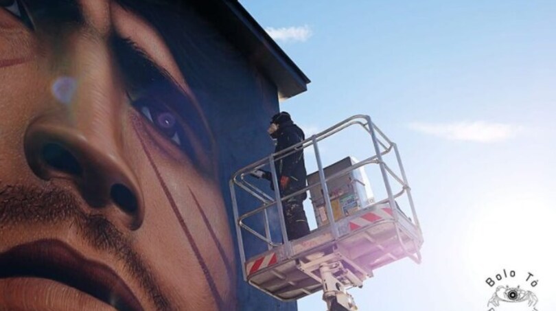 Maradona, nuovo murales di Jorit dedicato all' ex Pibe de Oro!