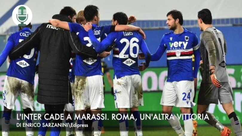 L'Inter cade a Marassi. Roma, un'altra vittoria