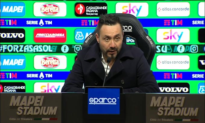 De Zerbi: "Segnali di maturazione del Sassuolo"