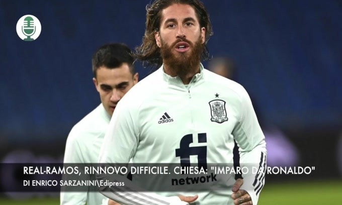 Real-Ramos, rinnovo difficile. Chiesa: "Imparo da Ronaldo"