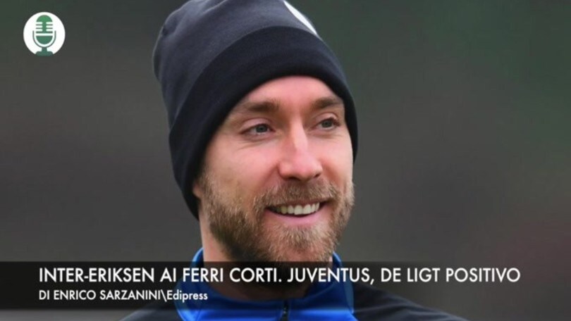 Inter-Eriksen ai ferri corti. Juventus, De Ligt positivo
