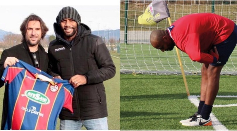 Maicon, primo allenamento con il Sona
