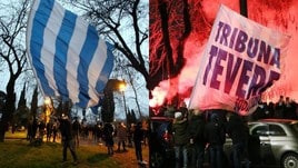 Lazio, in Piazza della Libertà i tifosi celebrano i 121 anni di storia
