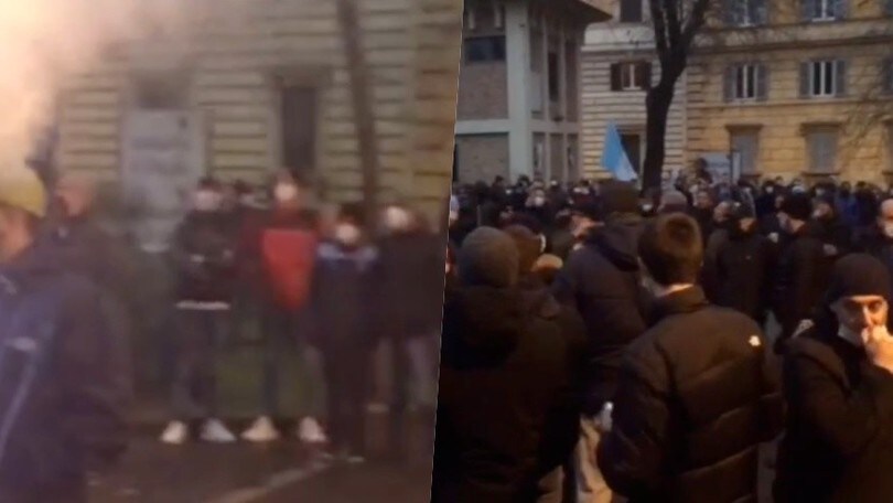Lazio, festa dei tifosi a Piazza della Libertà per il compleanno