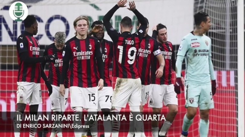 Il Milan riparte. L'Atalanta è quarta