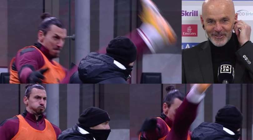 Ibrahimovic, il riscaldamento speciale fa sorridere anche Pioli!