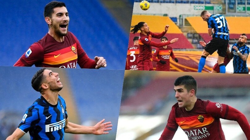 Roma-Inter, 2-2 show all'Olimpico: super gol, sorpassi e rimonte