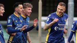 Il Verona vola: Kalinic-gol dopo cinque mesi, solita finezza di Dimarco