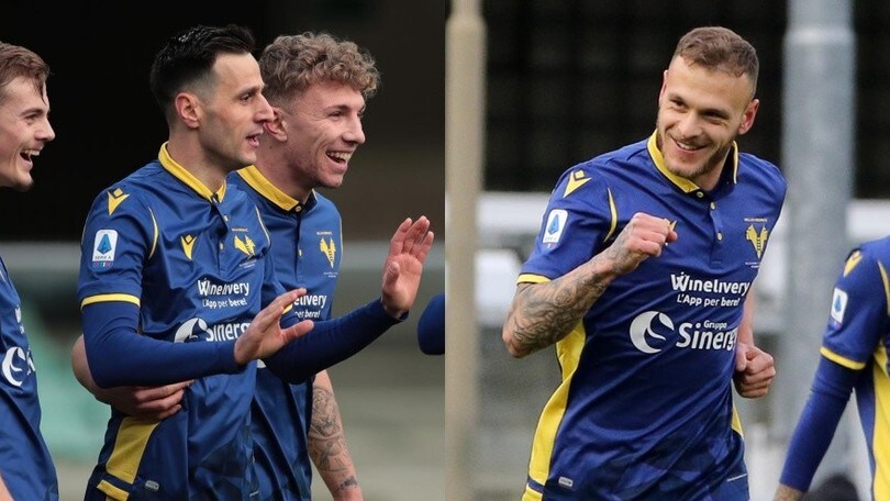 Il Verona vola: Kalinic-gol dopo cinque mesi, solita finezza di Dimarco