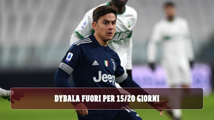 Juve, Dybala fuori almeno 15 giorni. Escluse lesioni per Chiesa e McKennie
