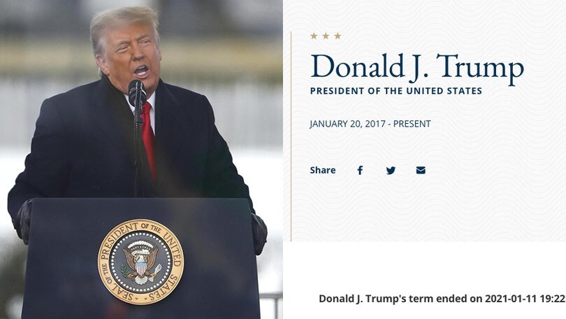 Usa, il Dipartimento di Stato: “Trump non è più presidente”. Poi la spiegazione