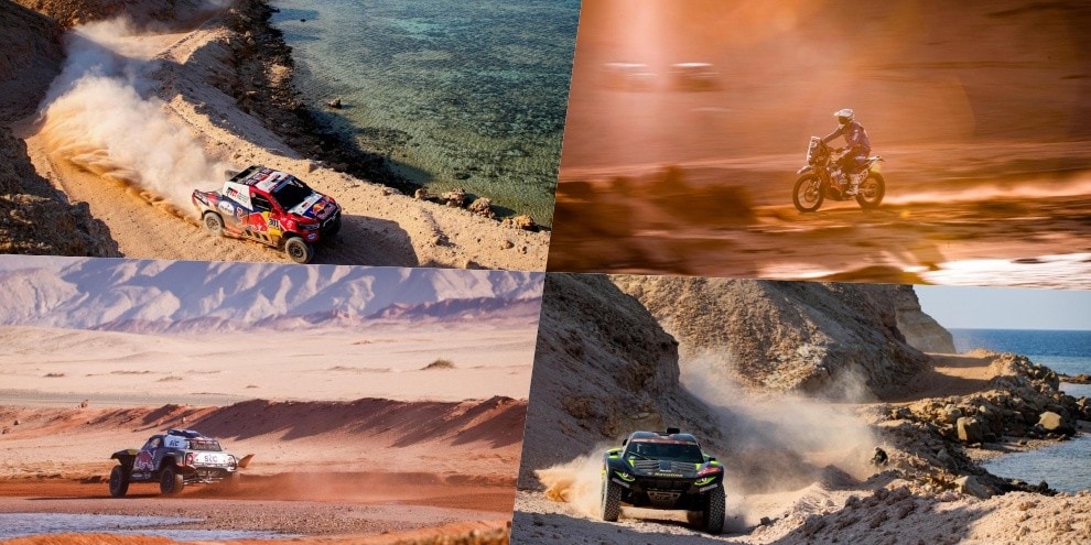 Dakar 2021, lo spettacolo del rally in Arabia Saudita