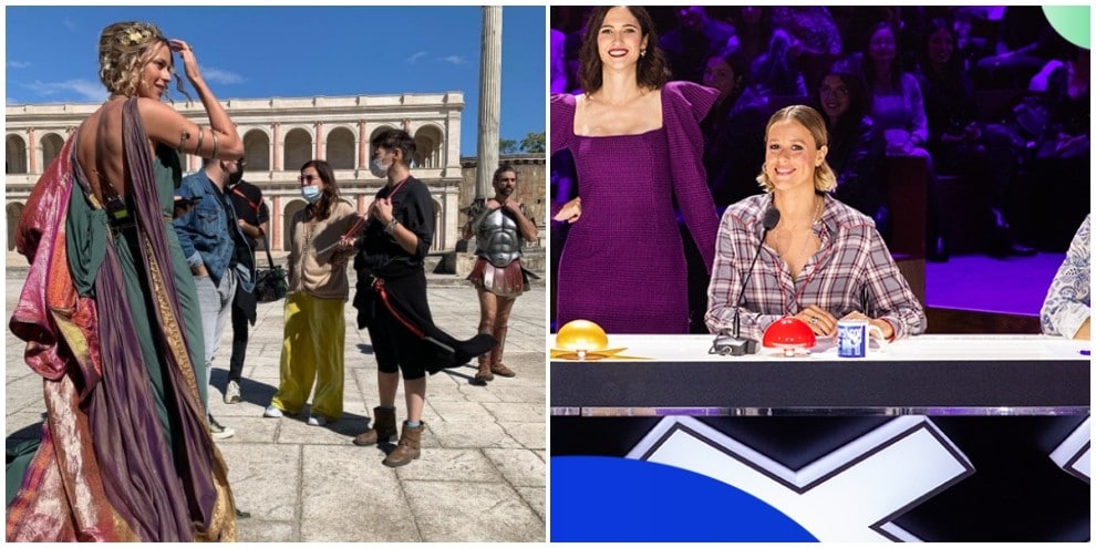 Federica Pellegrini diventa un'antica romana per la tv