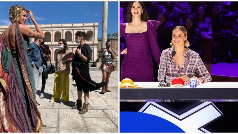 Federica Pellegrini diventa un'antica romana per la tv
