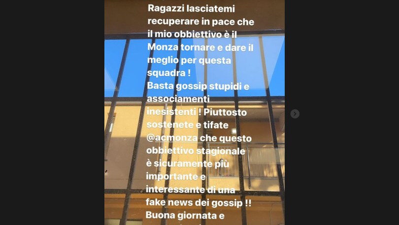 Monza, lo sfogo social di Mario Balotelli