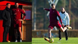 Milan, Ibra scalpita in allenamento: colloquio con Maldini