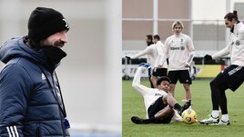 Juve, allenamento vista Inter. McKennie ringhia, Pirlo sorridente