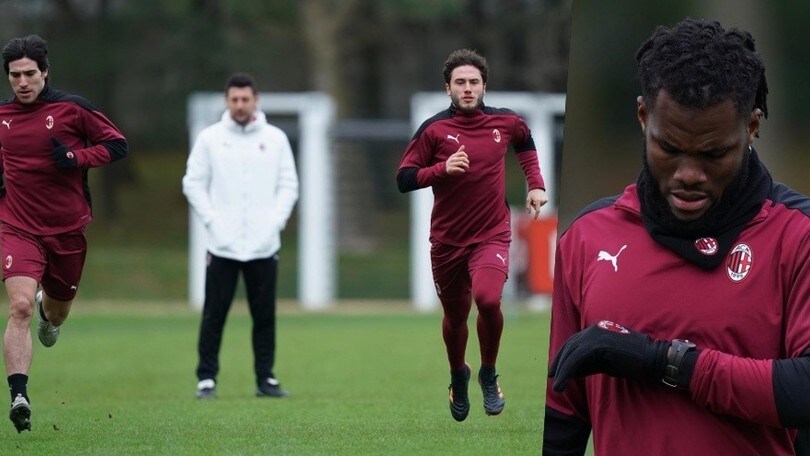 Milan, Tonali e Calabria corrono verso il Cagliari: Kessie controlla i suoi tempi