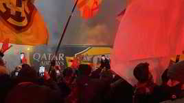 Il pullman della Roma parte da Trigoria accompagnato dai tifosi